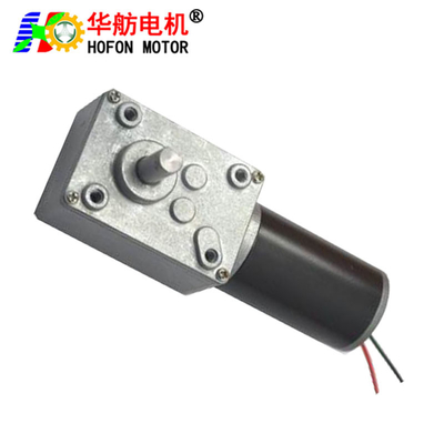 Hofon 40mm 12 24 voltage brushed reductor motor 6V 12v 24V DC micro Worm Gear Motor with Self-locking gearbox