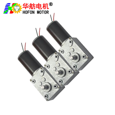 Hofon 40mm 12 24 voltage brushed reductor motor 6V 12v 24V DC micro Worm Gear Motor with Self-locking gearbox