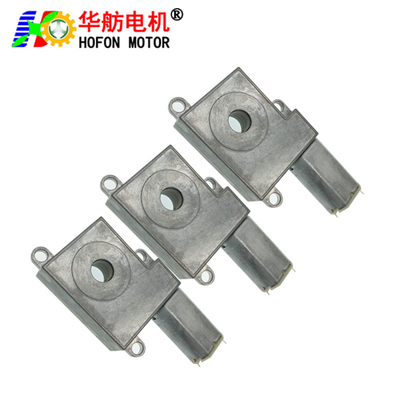 Hofon 58mm 8V DC micro Worm Gear Motor GM6558-390SA with Self-locking gearbox for door lock