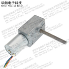 6V Self Locking 21RPM Brushless DC Worm Gear Motor Low Noise