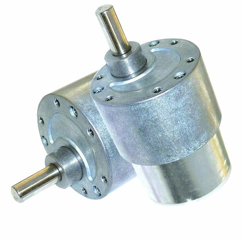 Sanitary Ware DC Small Worm Gear Motor 12V / 37mm Diameter Customized Voltage Range
