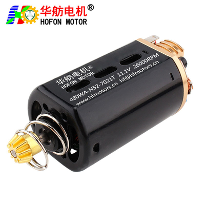 Hofon HF480WA-N52-7021T Short shaft High Torque 11.1V 26000RPM DC Carbon brush Motor for AEG Gel Blaster Ver.3 Gearbox