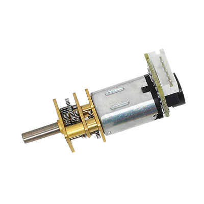 Hall Encoder 5V DC Gear Motor , 12 Volt Motor with Gearbox Low Noise